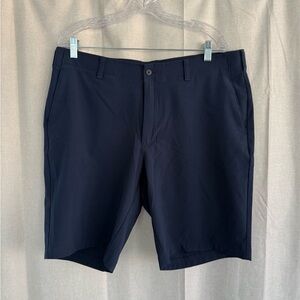 Hogan Men's Navy Flat Front Shorts